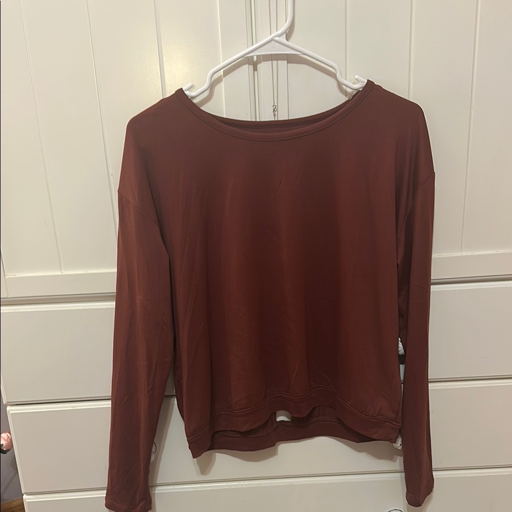 Women's Long Sleeve Top - Brown